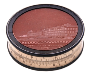 image of Slide Rule on the Rim of a Snuff Box